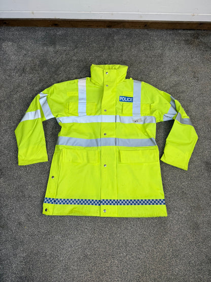 5x Ex Police Hi-Vis Waterproof Jacket Coat Job Lot BADGED Mixed Bundle