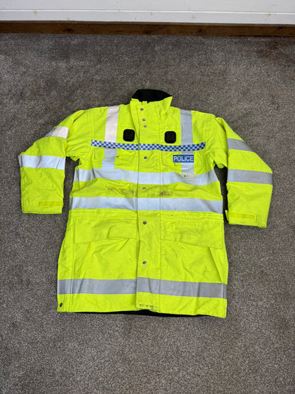 5x Ex Police Hi-Vis Waterproof Jacket Coat Job Lot BADGED Mixed Bundle
