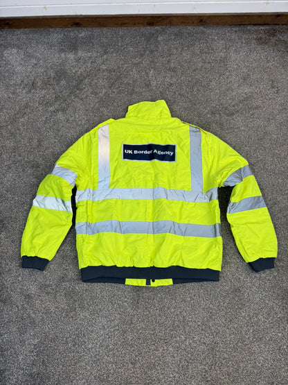 Ex UK Border Agency Waterproof Bomber Jacket - Medium Collector Display Film/TV