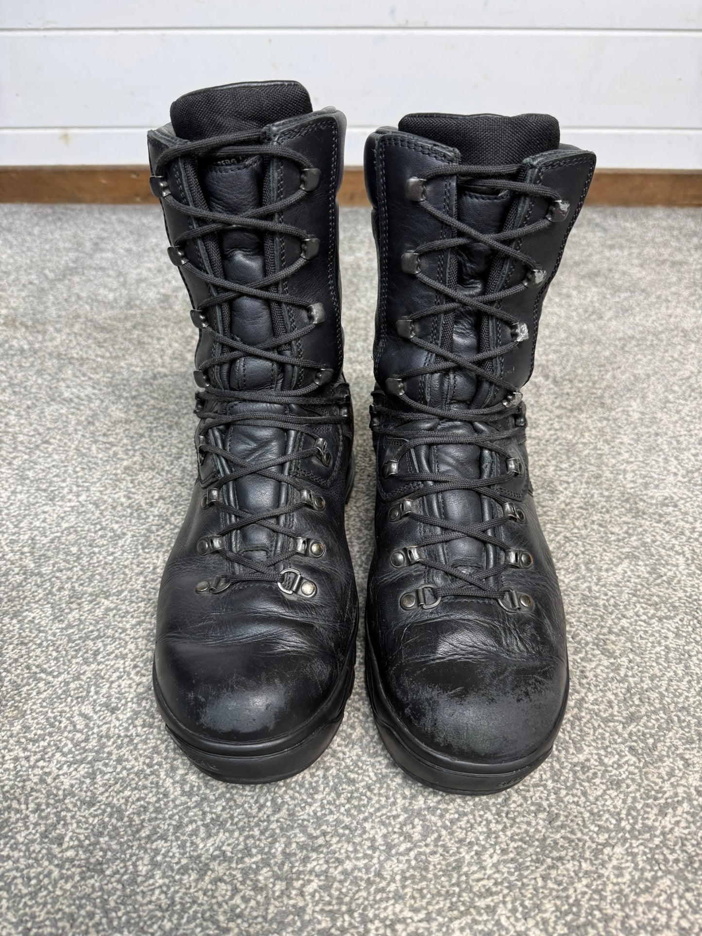 Altberg Sneeker Aqua Black Leather Waterproof Safety Combat Boots Size UK 10
