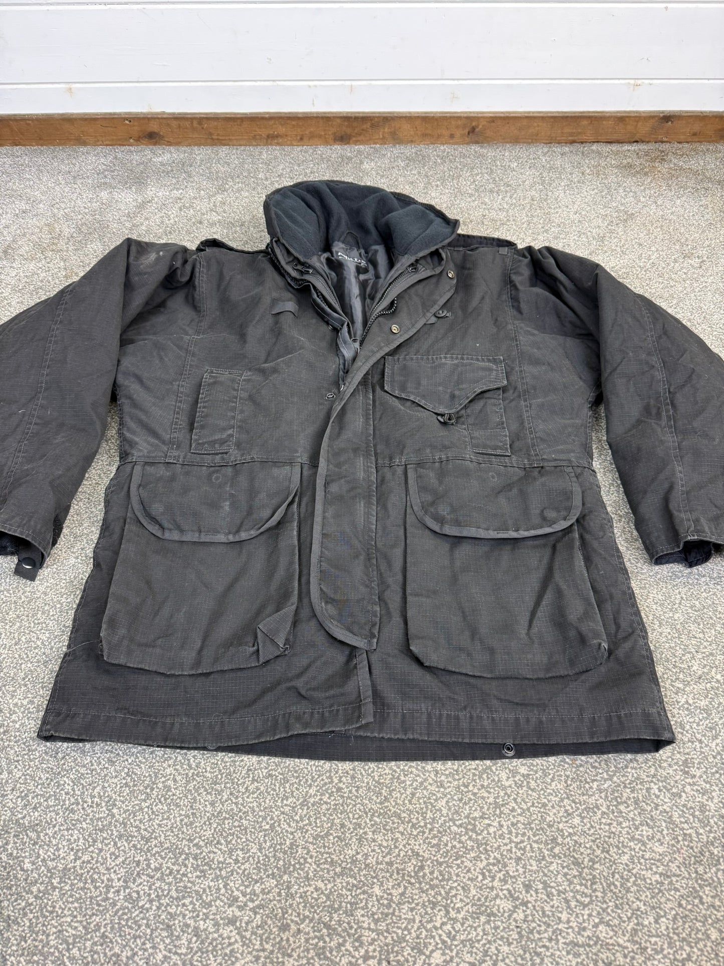 Ex Police Arktis Black Smock Jacket With Liner MEDIUM Dog Handler Security