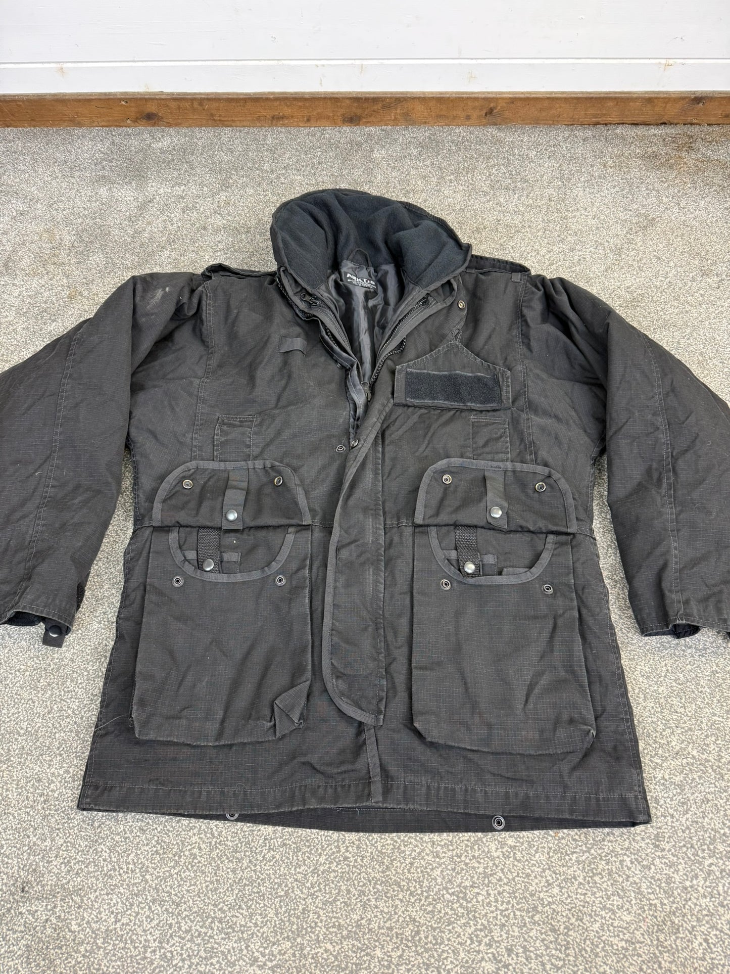Ex Police Arktis Black Smock Jacket With Liner MEDIUM Dog Handler Security