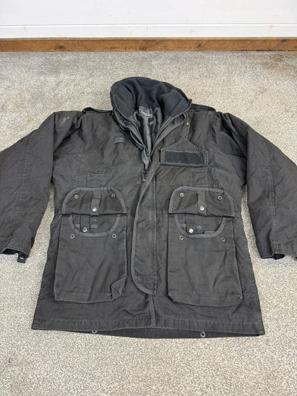 Ex Police Arktis Black Smock Jacket With Liner MEDIUM Dog Handler Security