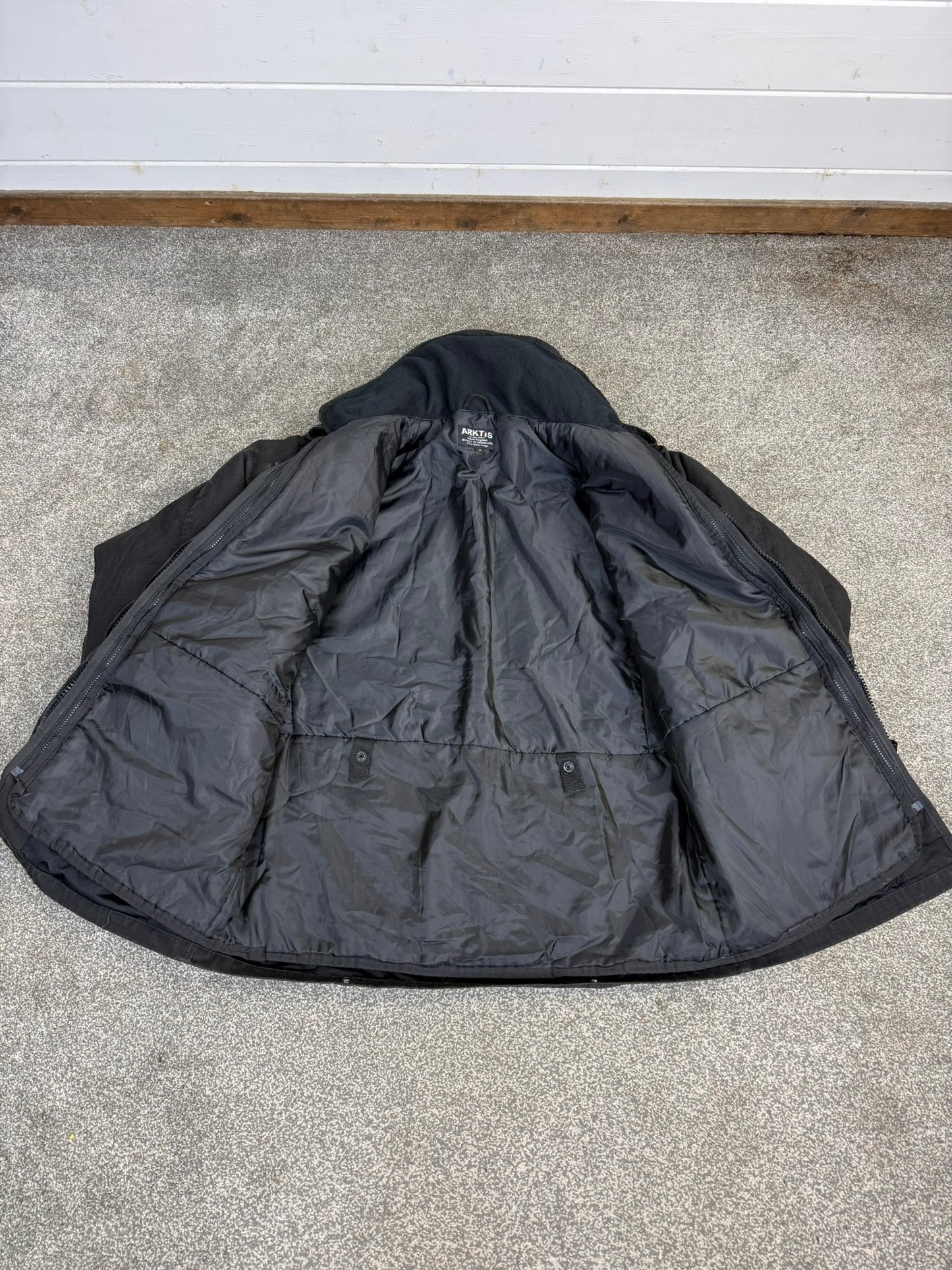 Ex Police Arktis Black Smock Jacket With Liner MEDIUM Dog Handler Security