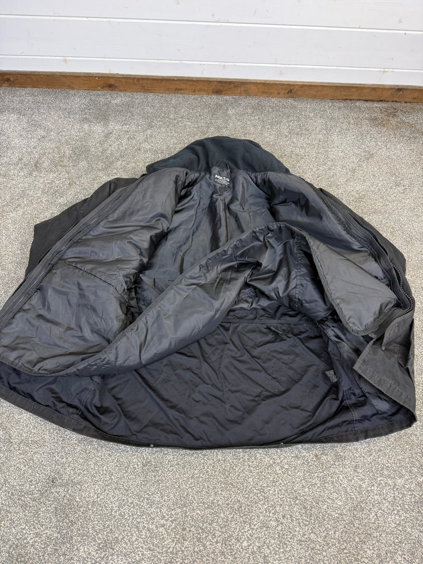 Ex Police Arktis Black Smock Jacket With Liner MEDIUM Dog Handler Security
