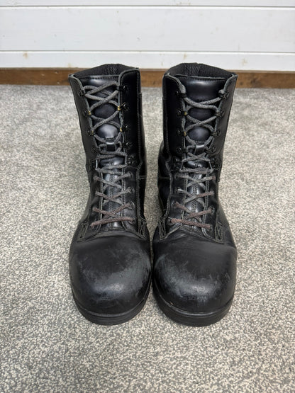Ex Police Magnum Elite Shield Black Leather Safety Combat Boots UK 9.5 Security