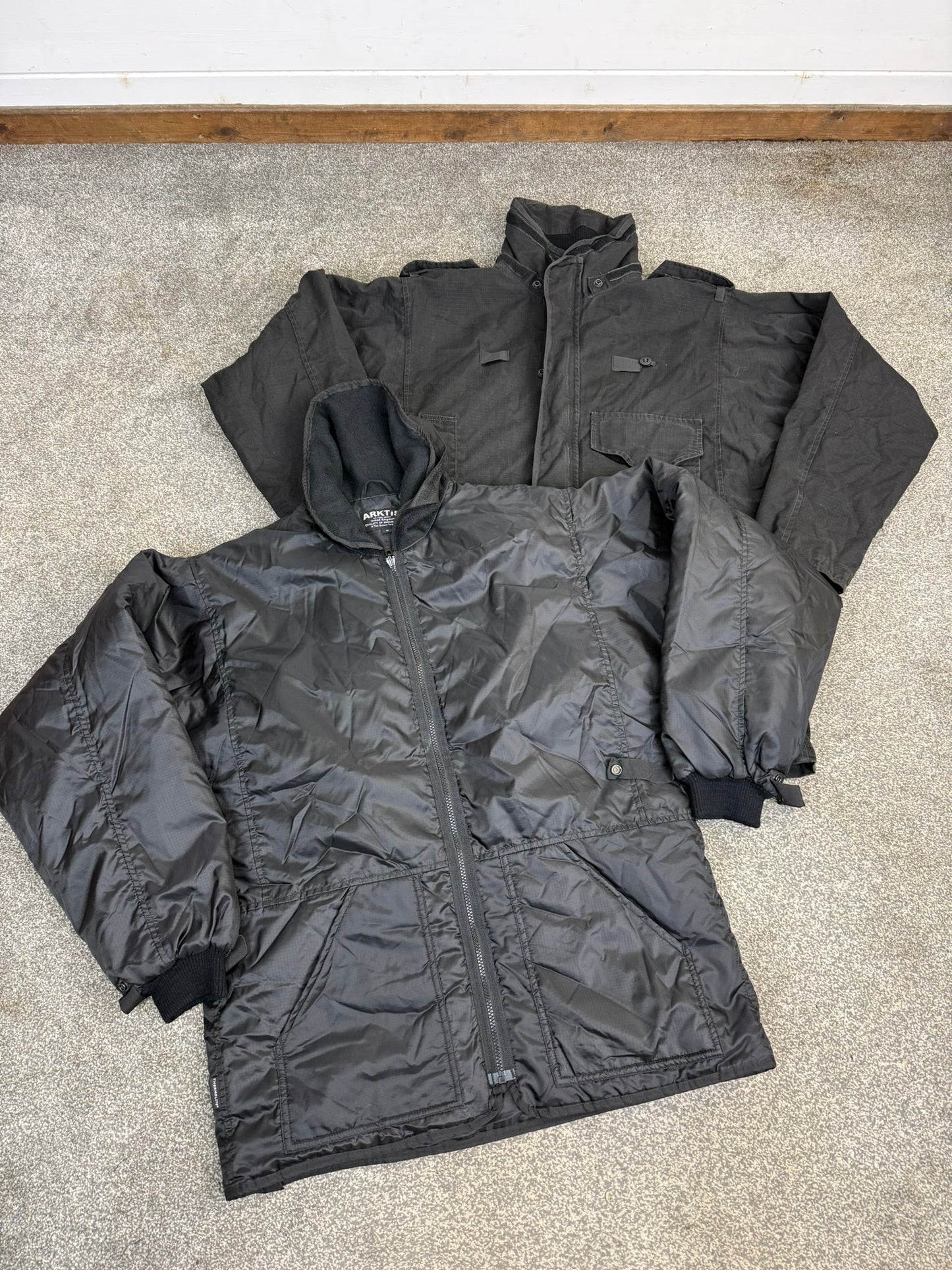 Ex Police Arktis Black Smock Jacket With Liner MEDIUM Dog Handler Security