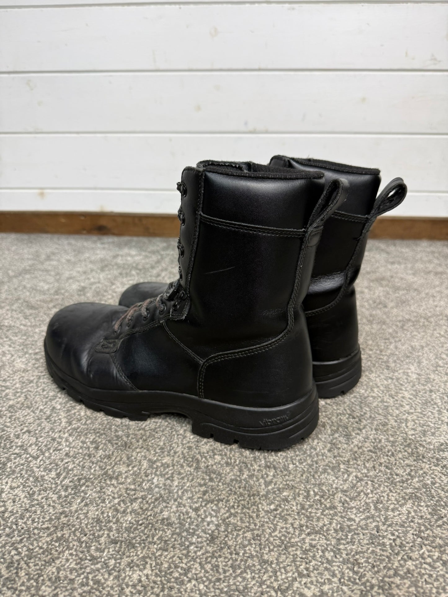 Ex Police Magnum Elite Shield Black Leather Safety Combat Boots UK 9.5 Security
