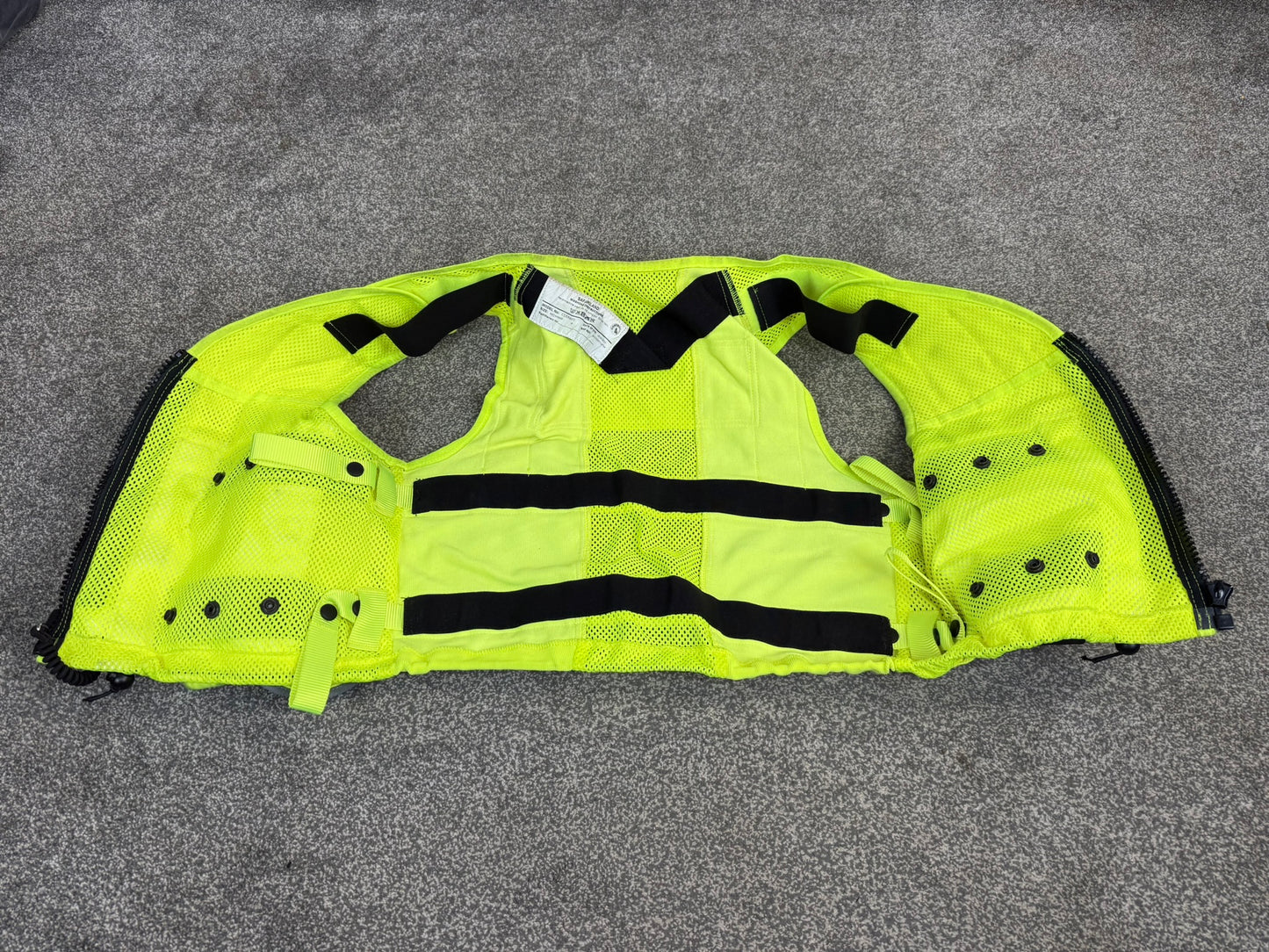 Ex Police Safariland Hi-Vis MOLLE Vest With Taser X2 Holster Police Tactical Security Vest MEDIUM