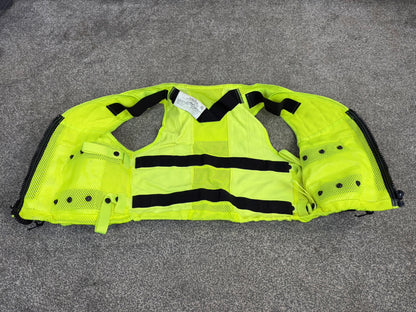 Ex Police Safariland Hi-Vis MOLLE Vest With Taser X2 Holster Police Tactical Security Vest MEDIUM