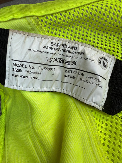Ex Police Safariland Hi-Vis MOLLE Vest With Taser X2 Holster Police Tactical Security Vest MEDIUM