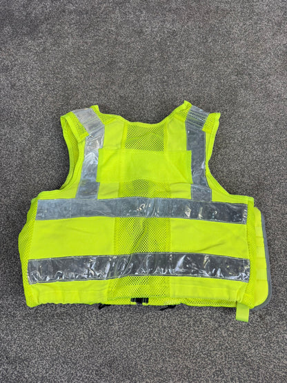 Ex Police Safariland Hi-Vis MOLLE Vest With Taser X2 Holster Police Tactical Security Vest MEDIUM