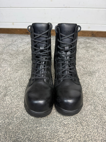 Ex Police Magnum Elite Shield Met Black Leather Combat Safety Boots UK 7 Security Work