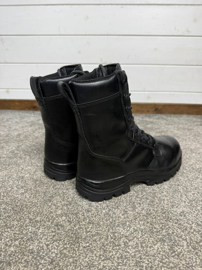 Ex Police Magnum Elite Shield Met Black Leather Combat Safety Boots UK 7 Security Work