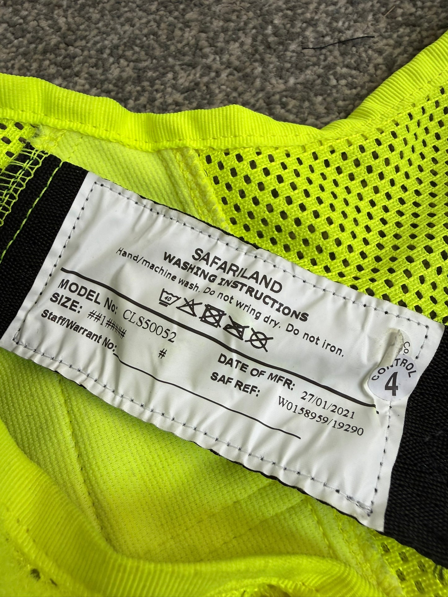 Ex Police Safariland Hi-Vis MOLLE Vest VGC - Police Tactical Security Vest SMALL