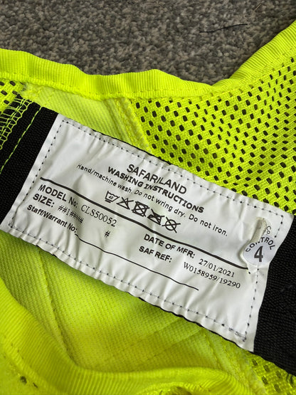 Ex Police Safariland Hi-Vis MOLLE Vest VGC - Police Tactical Security Vest SMALL