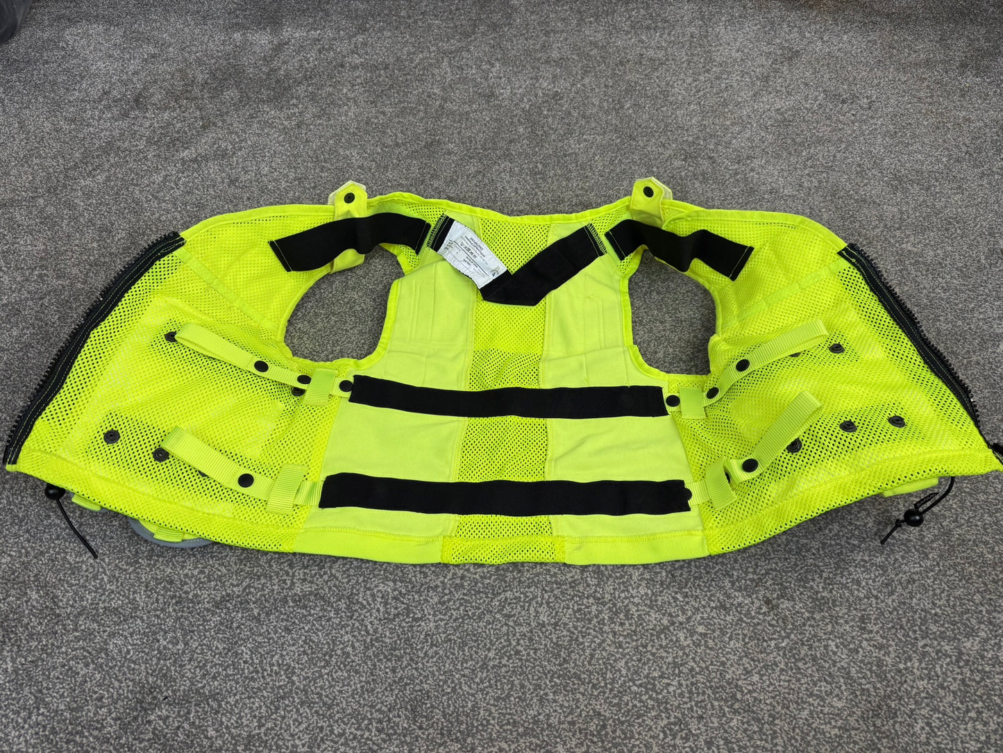 Ex Police Safariland Hi-Vis MOLLE Vest VGC - Police Tactical Security Vest SMALL