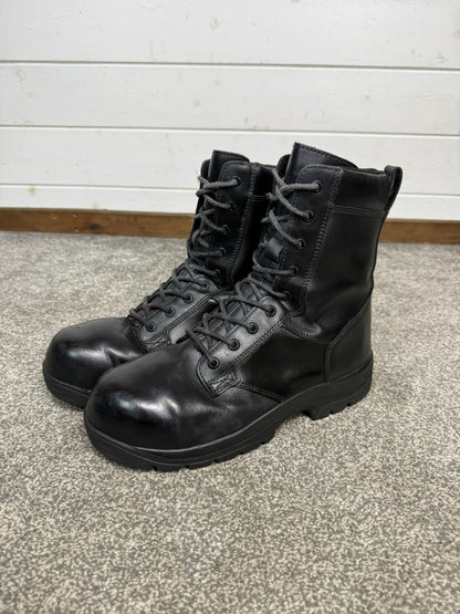 Ex Police Magnum Elite Shield Met Black Leather Combat Safety Boots UK 9 Security Work