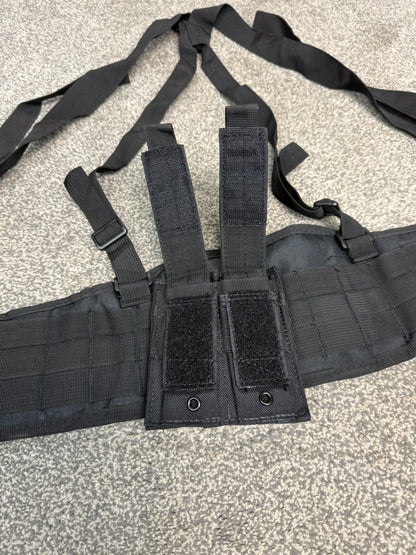 Ex Police MOLLE Tactical Outer Belt Padded With Suspension Shoulder Straps + Ammo Pouch