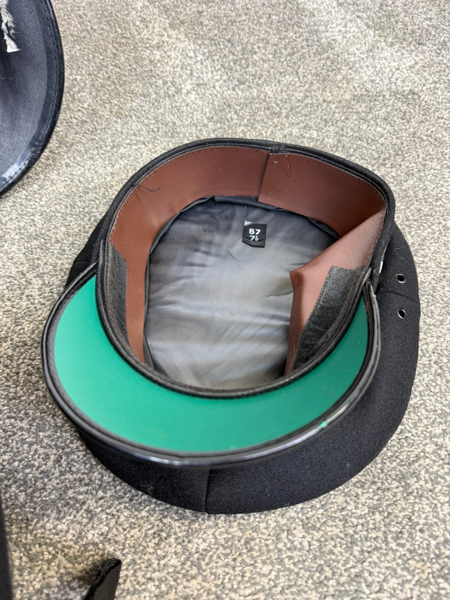 JOB LOT Ex Police Cap Bowler Hat Bobby Helmet Theatre Headwear Uniform Film