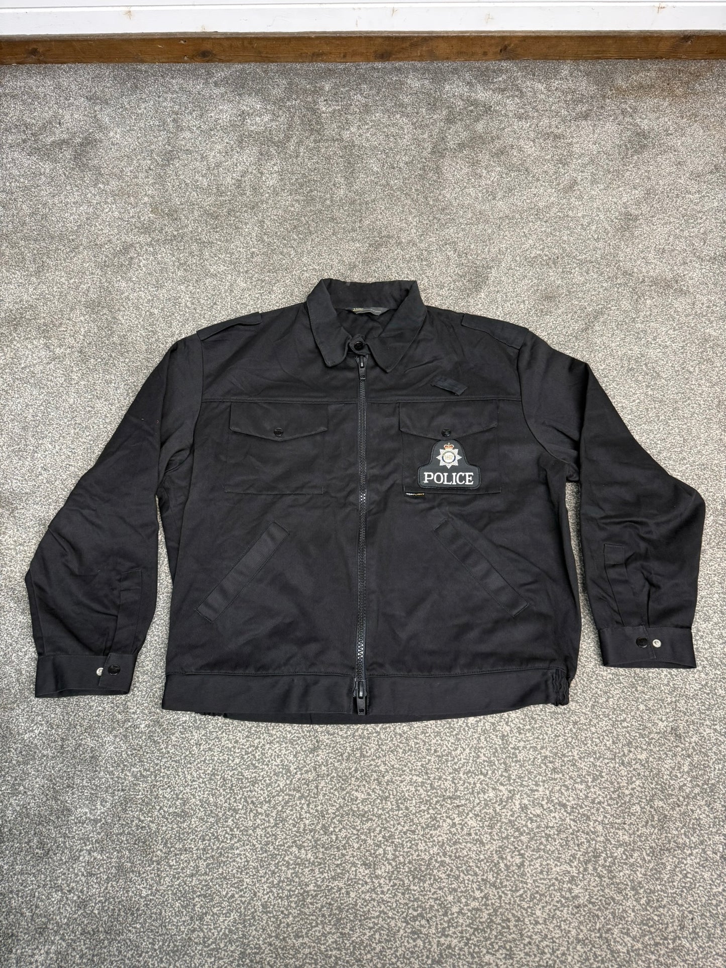 Ex Bedfordshire Police TopFlight Bomber Jacket BADGED - Large Collector TV / Film Uniform