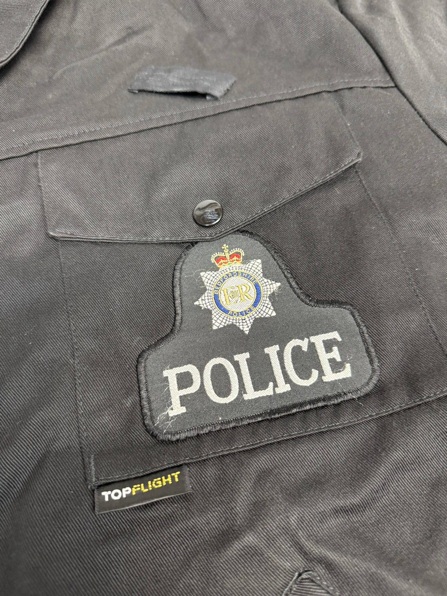 Ex Bedfordshire Police TopFlight Bomber Jacket BADGED - Large Collector TV / Film Uniform