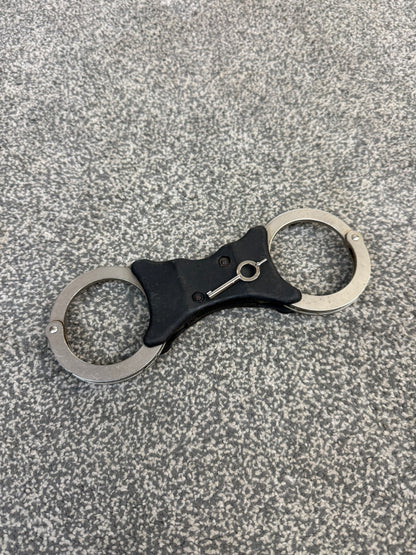 Ex Police Hiatt Rigid Handcuffs With Serial Security Cuffs Displays Collector