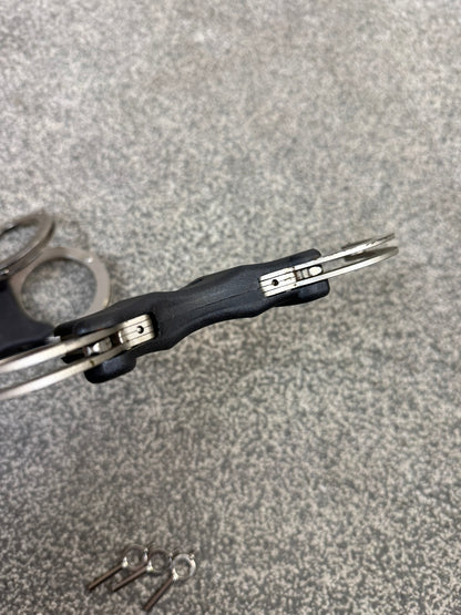 Ex Police Hiatt Rigid Handcuffs With Serial Security Cuffs Displays Collector