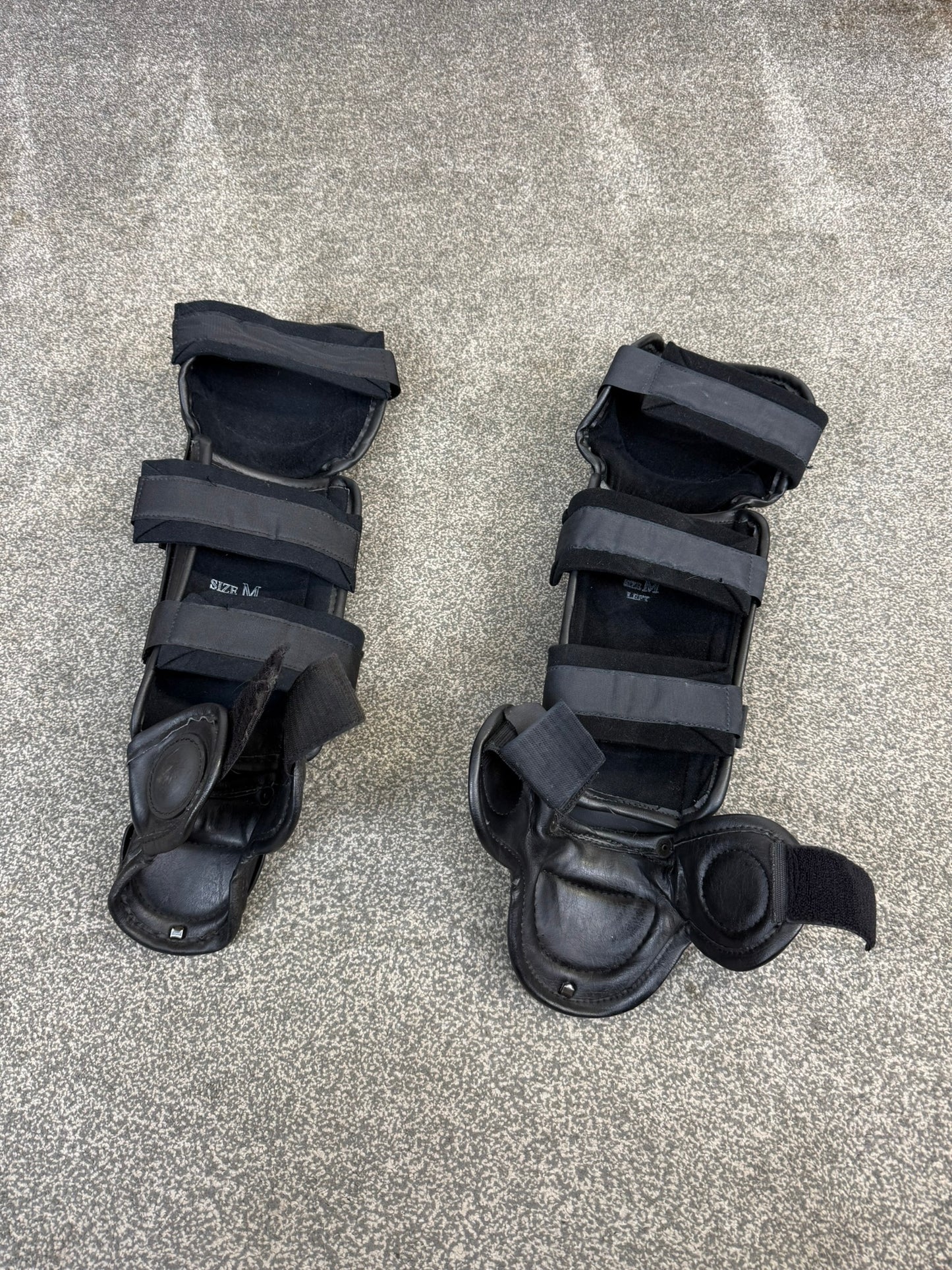 Ex Police Protecop Riot Knee Shin & Foot Guards PAIR Protection Dog Handler Airsoft Paintball