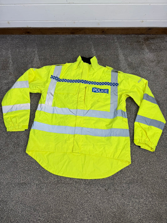 Ex Police Badged Hi Vis Endura Waterproof Cycling Patrol Jacket - X Large Collector TV Film Uniform