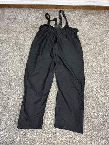 Ex Police Black Gore-Tex Salopettes Waterproof Waders Over Trousers - X LARGE