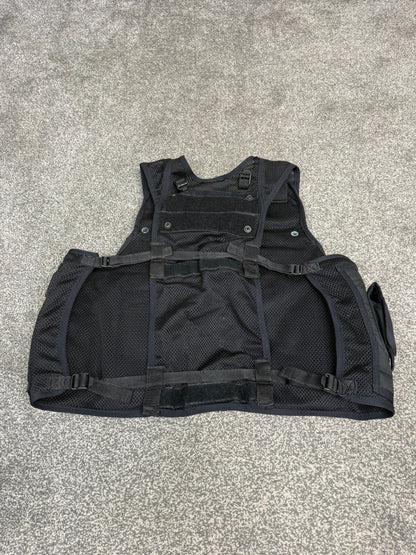 Ex Police Firearms Black Tactical Utility Vest BADGED - LARGE