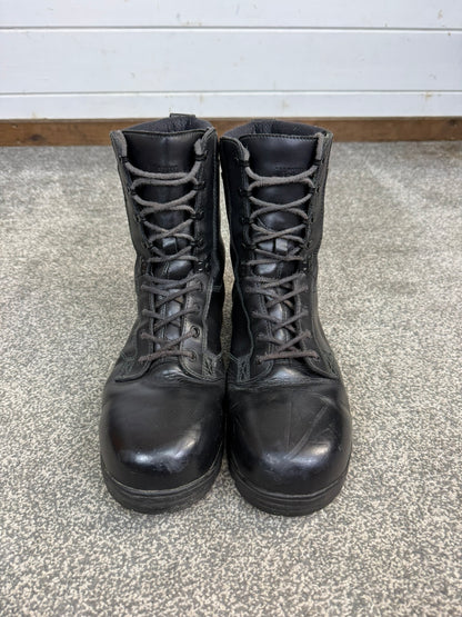 Ex Police Magnum Elite Shield Combat Boots Black Leather UK 10 Security Work
