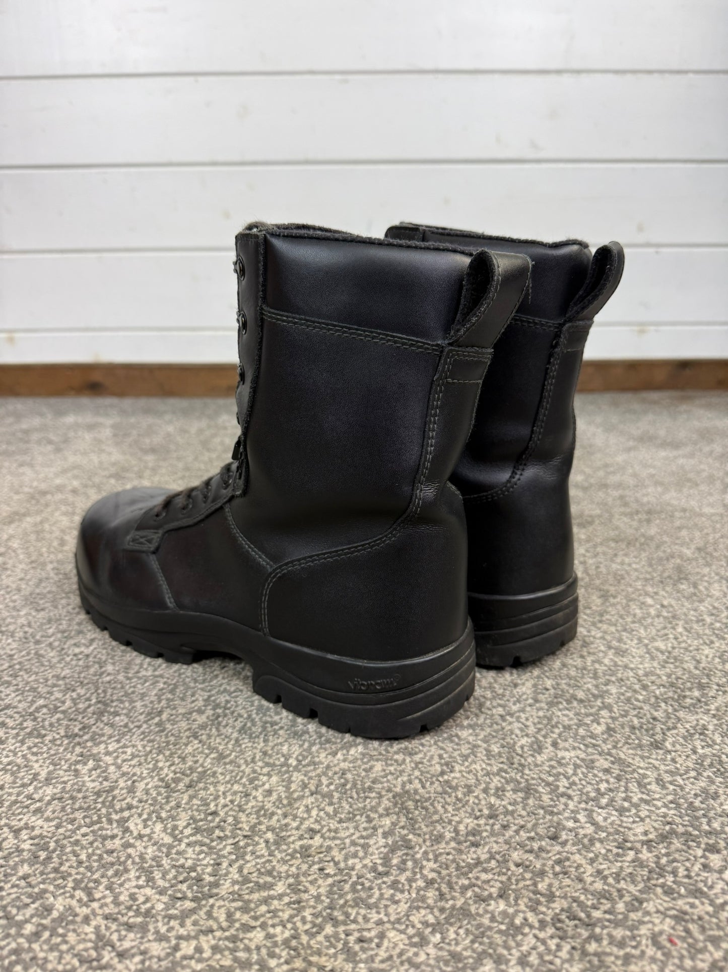 Ex Police Magnum Elite Shield Combat Boots Black Leather UK 10 Security Work
