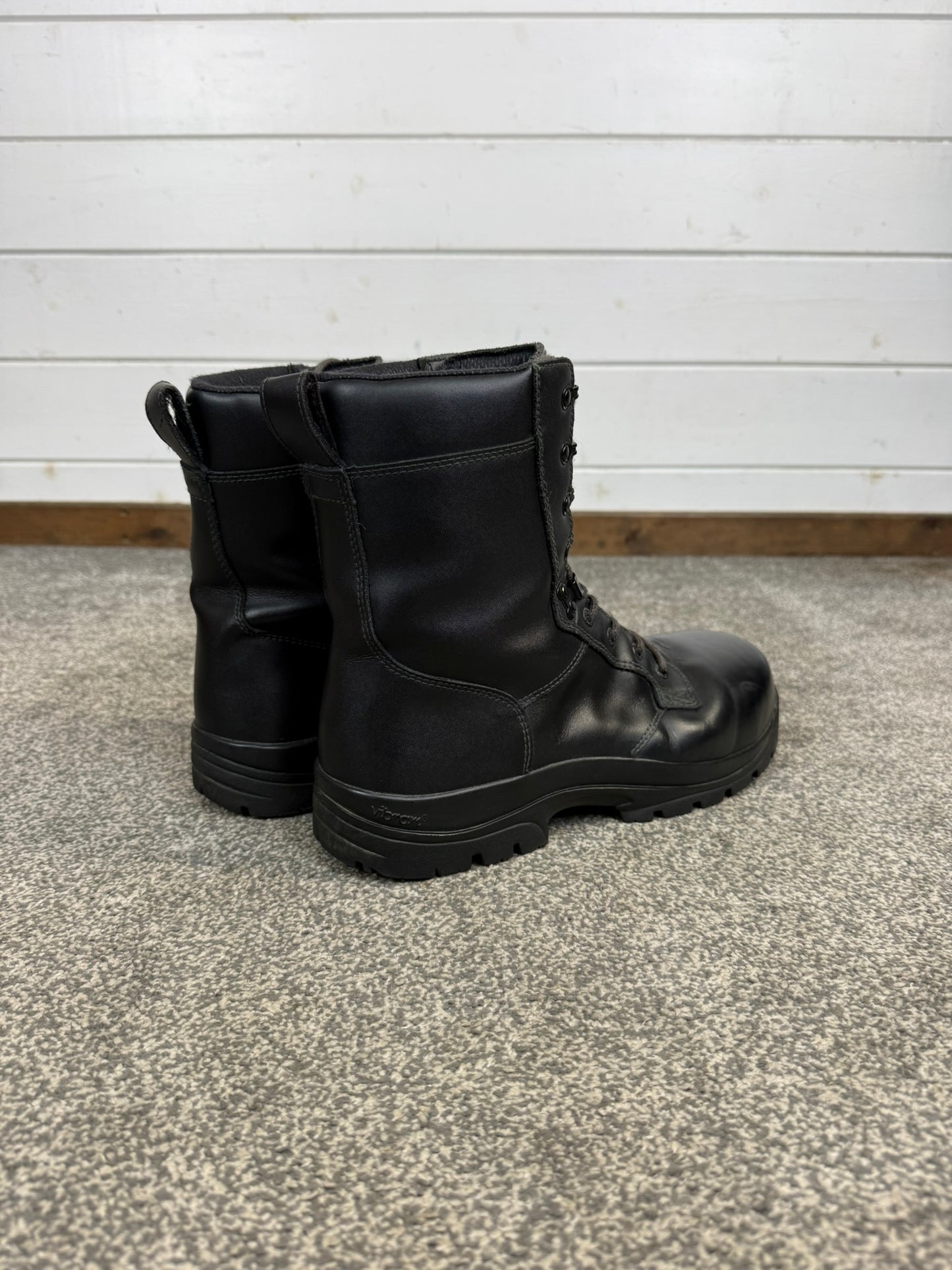 Ex Police Magnum Elite Shield Combat Boots Black Leather UK 10 Security Work