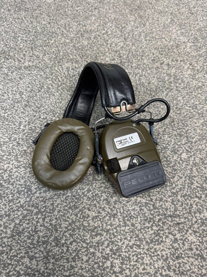 Ex Police 3M Peltor ComTac Headset Noise Cancelling Ear Defenders MT15H68FB-02