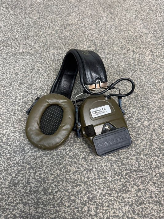 Ex Police 3M Peltor ComTac Headset Noise Cancelling Ear Defenders MT15H68FB-02
