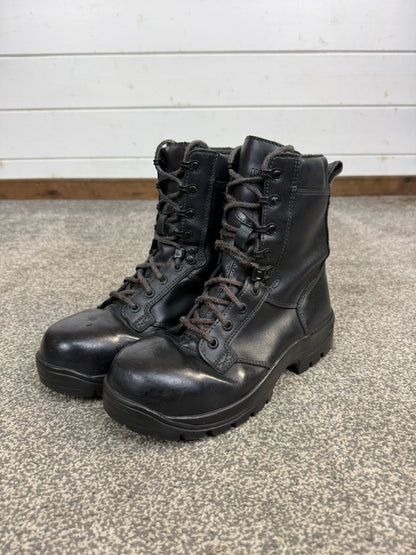 Ex Police Magnum Elite Shield Combat Boots Black Leather UK 4.5 Security Work