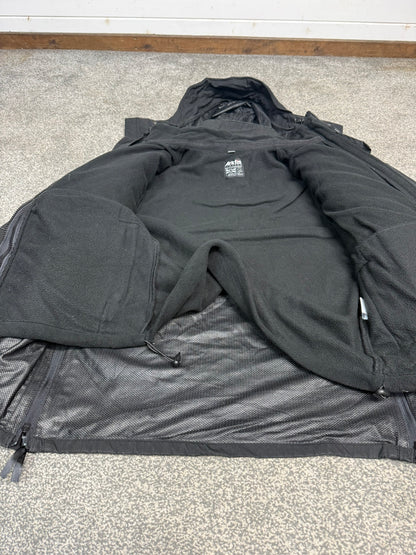 Ex Police Arktis Avenger Jacket Smock B315 With Fleece Ripstop Waterproof Black Security - SMALL