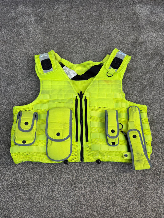 Ex Police Safariland Hi-Vis MOLLE Vest Tactical Security Vest XXL