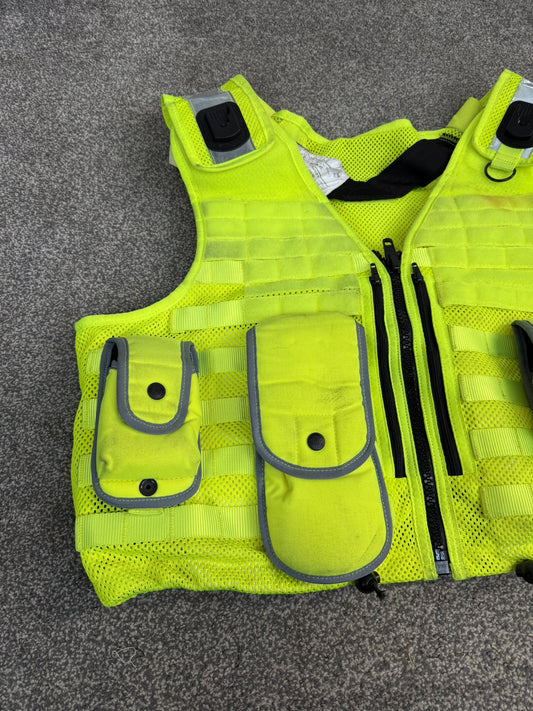 Ex Police Safariland Hi-Vis MOLLE Vest Tactical Security Vest XXL