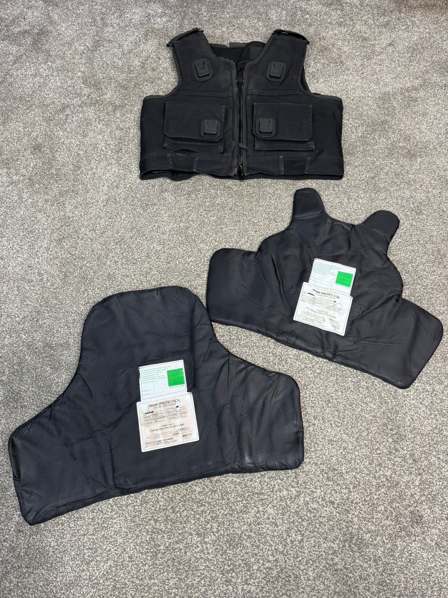 Ex Police Cooneen Body Armour Stab Vest LARGE Anti Stab & Ballistic HG1A & KR1