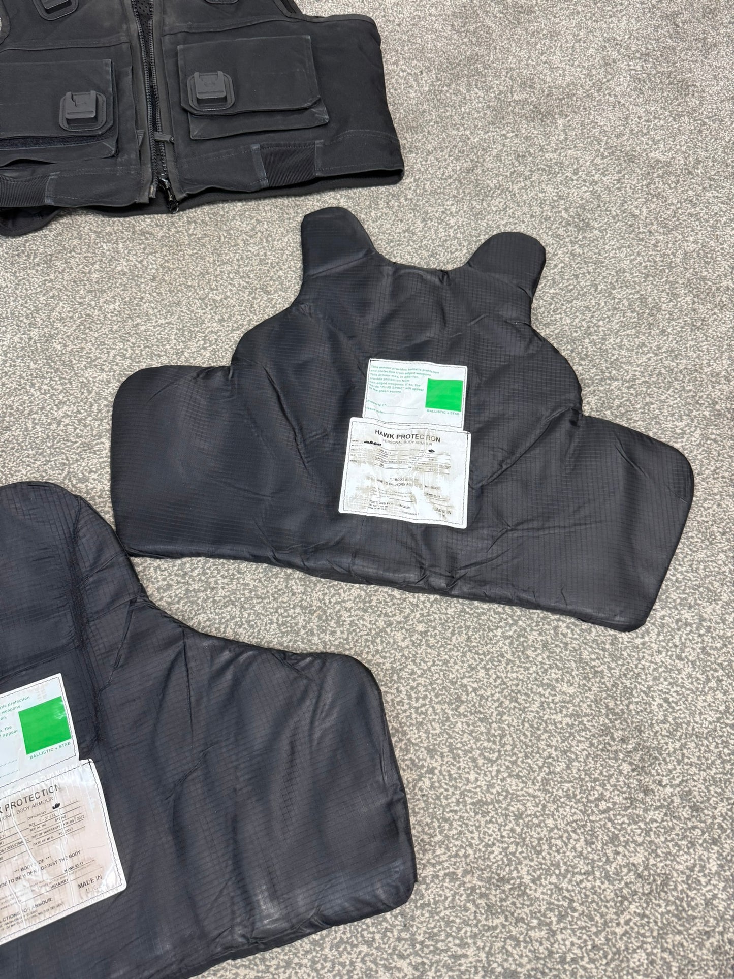 Ex Police Cooneen Body Armour Stab Vest LARGE Anti Stab & Ballistic HG1A & KR1