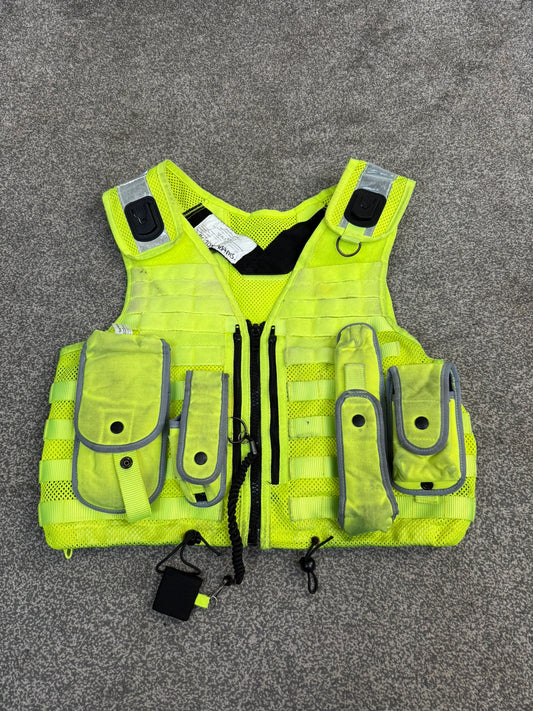Ex Police Safariland Hi-Vis MOLLE Vest Tactical Security Vest MEDIUM