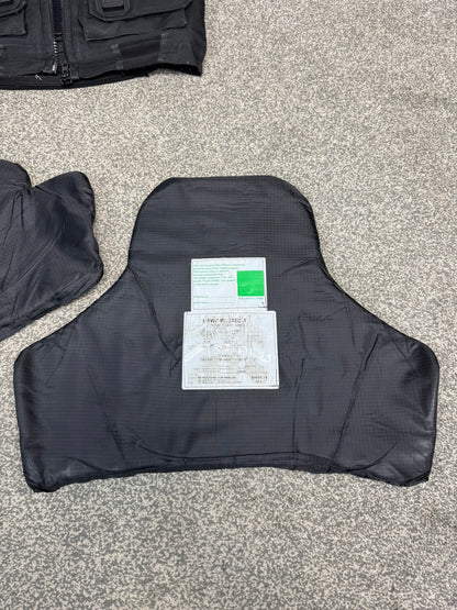 Ex Police Black Hawk Body Armour Stab SMALL Vest Anti Stab & Ballistic HG1A & KR1 Security