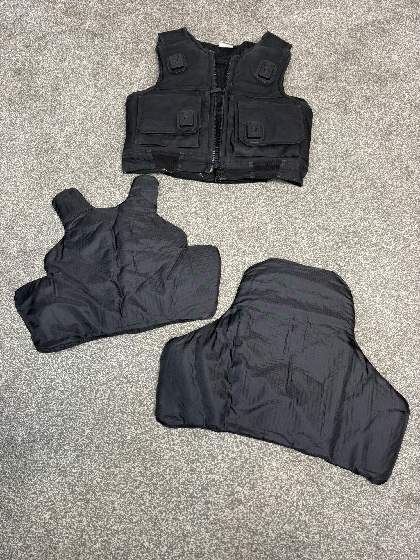 Ex Police Black Hawk Body Armour Stab SMALL Vest Anti Stab & Ballistic HG1A & KR1 Security