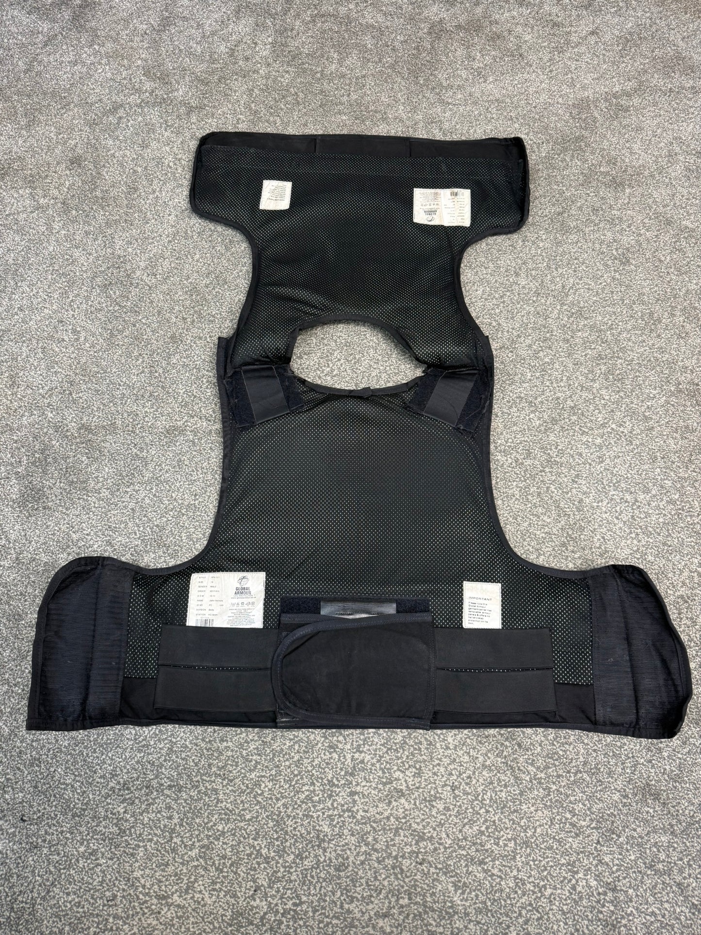 Ex Police Global Armour Body Armour Stab Vest X LARGE Anti Stab & Ballistic HG2 / KR1 / SP1 Security