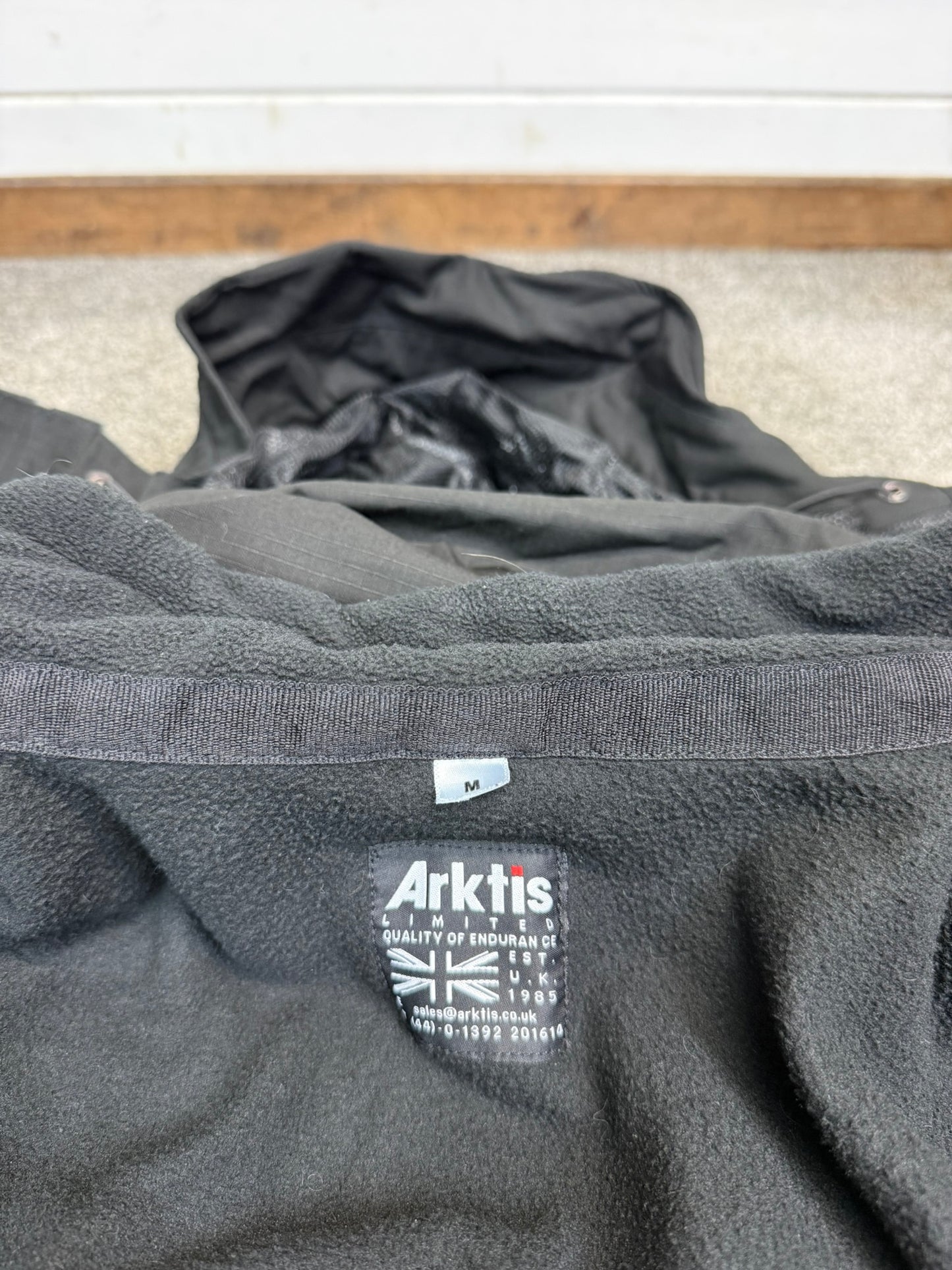 Arktis Avenger Jacket Smock B315 Ripstop Waterproof Black Ex Police Security - Medium