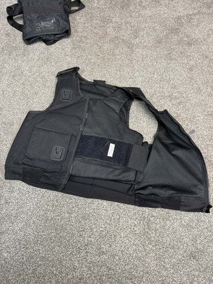 Ex Police Cooneen Body Armour Stab Vest MEDIUM Anti Stab & Ballistic HG1A & KR1 + Bag VGC