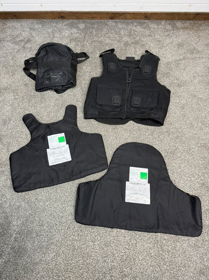 Ex Police Cooneen Body Armour Stab Vest MEDIUM Anti Stab & Ballistic HG1A & KR1 + Bag VGC